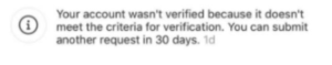 Syarat Dan Cara Untuk Mendapatkan Akun Instagram Centang Biru 3 Notif Verifikasi Ditolak