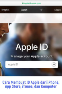 Cara Membuat ID Apple dari iPhone App Store iTunes dan Komputer