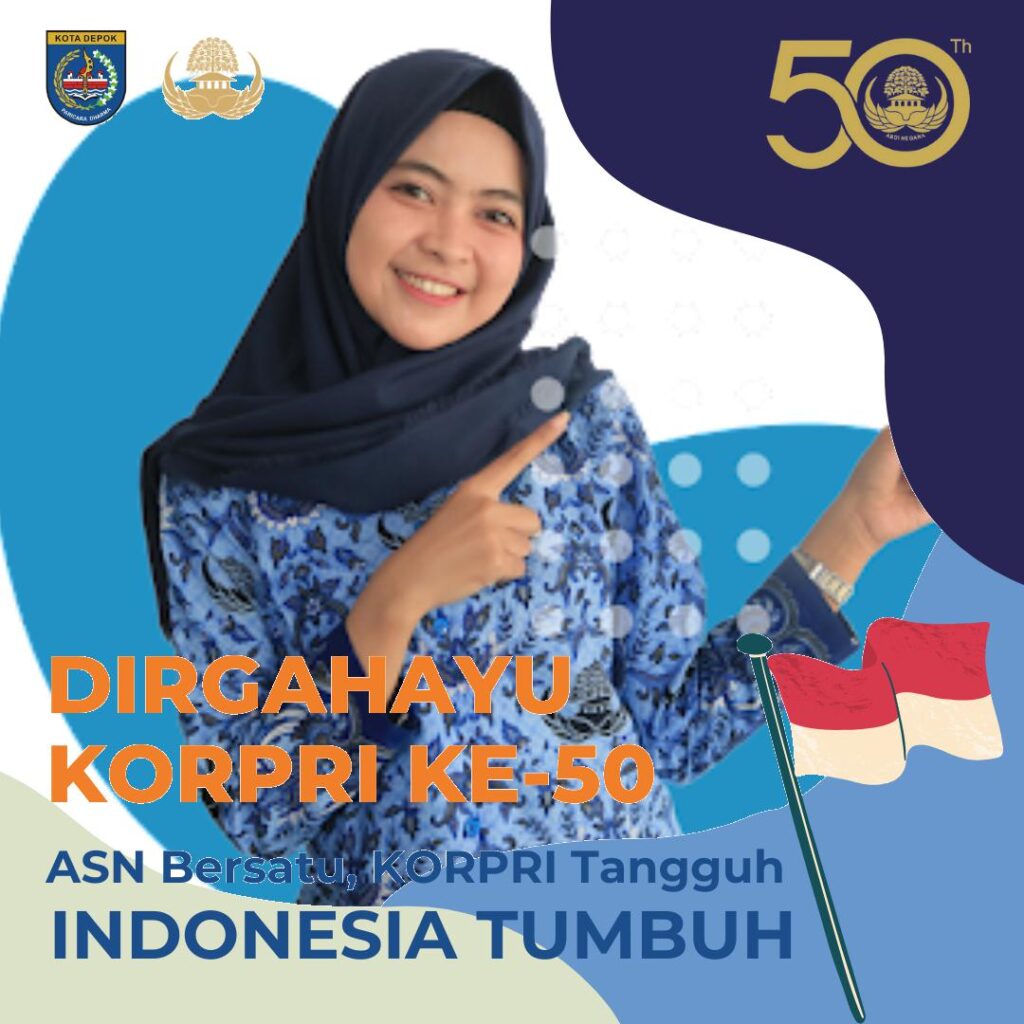 Cara Edit Desain Twibbon HUT KORPRI ke-50 Tahun