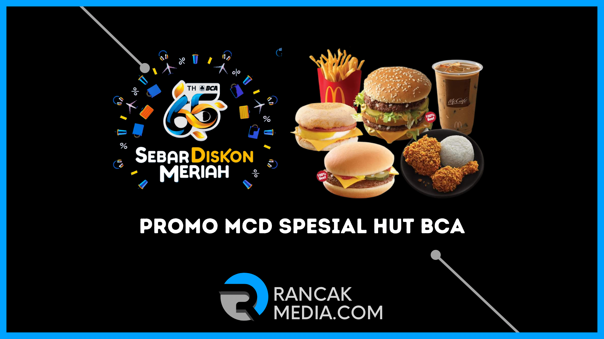 Promo McD Spesial HUT BCA ke-65 Diskon 65%