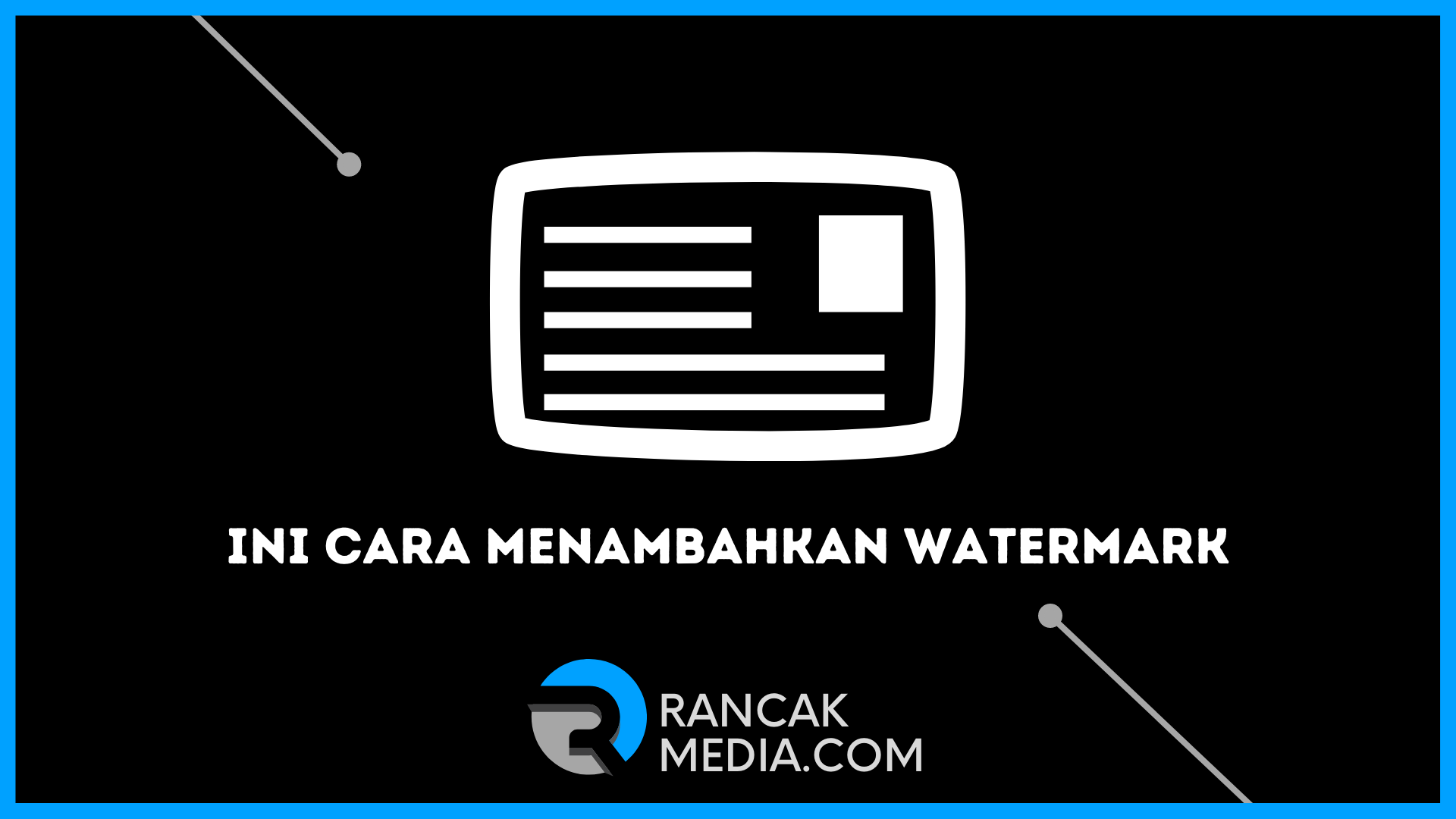 Así es como agregar una marca de agua a su archivo KTP