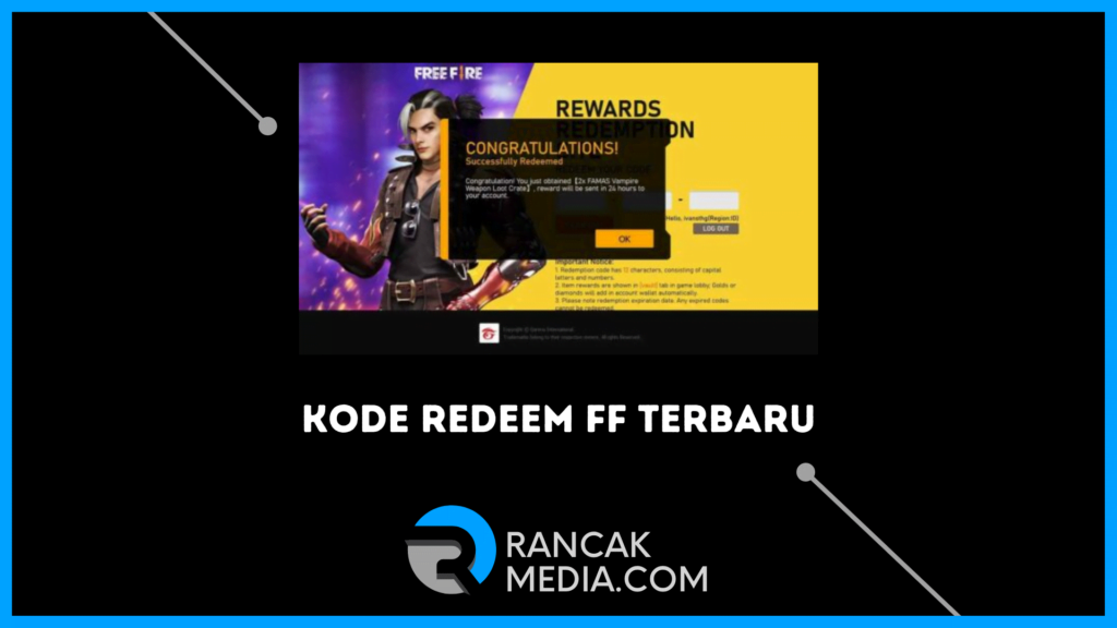 Kode Redeem FF Terbaru 2022 di Situs Reward FF
