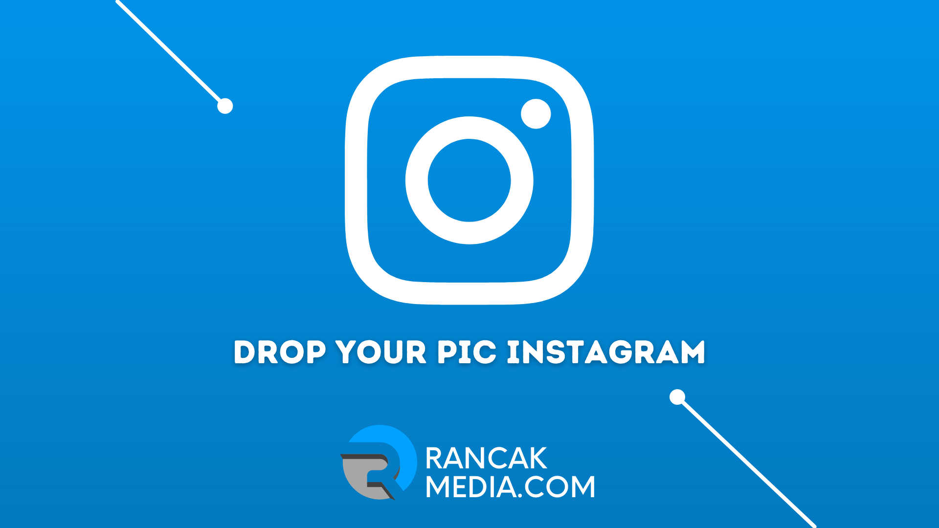 Cara Membuat Drop Your Pic Instagram