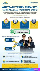 Tanya apa saja ke TASPEN lewat WhatsApp resmi TASPEN